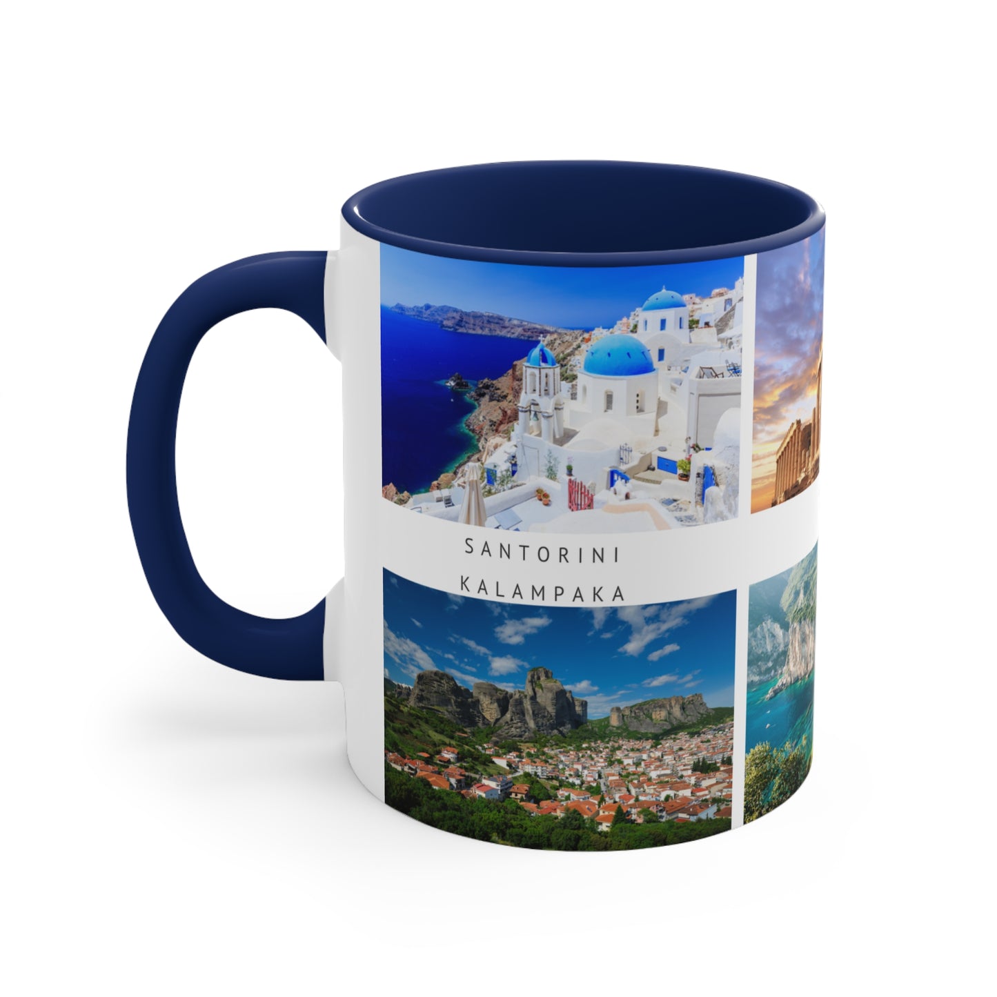 Greece! This Travel Accent Coffee Mug is a part of a Travel Series for you to choose from. 11oz. Great as a gift or get one to enjoy yourself.
