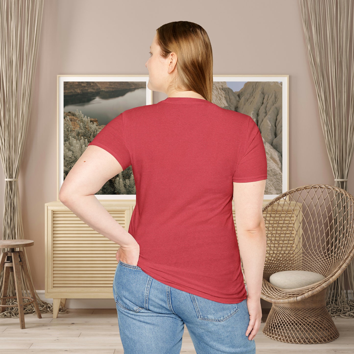 Black nautilus and shell inspired design to celebrate the beauty in nature on this Unisex Softstyle T-Shirt.