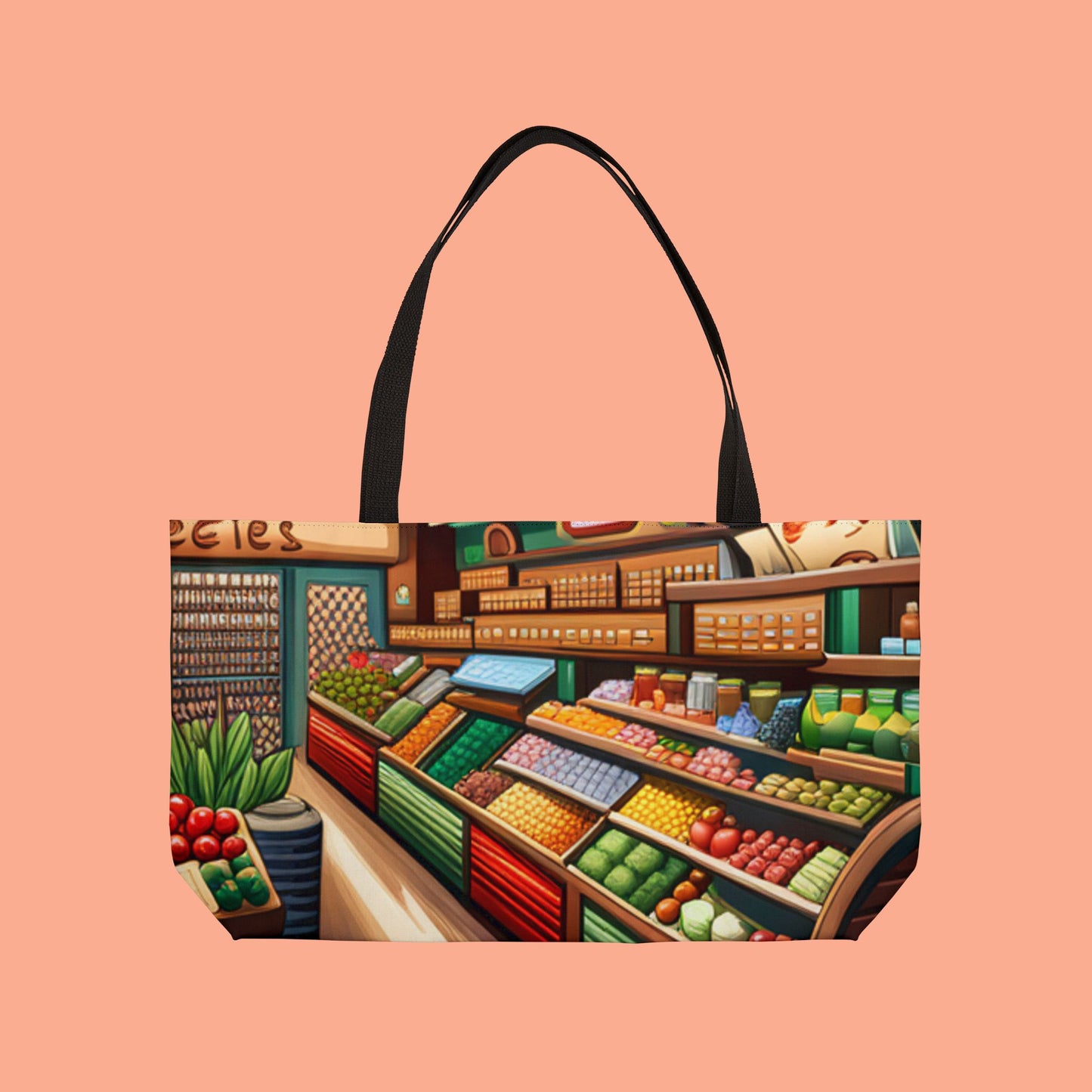 Reusable Weekender Tote Bag - Eco-Friendly Grocery Shopping Essential