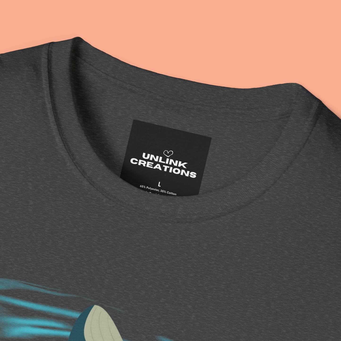 Love whales? Who doesn’t? These magnificent marine mammals are the largest animals to ever exist and some sing beautifully. They inspired this Unisex Softstyle T-Shirt design.