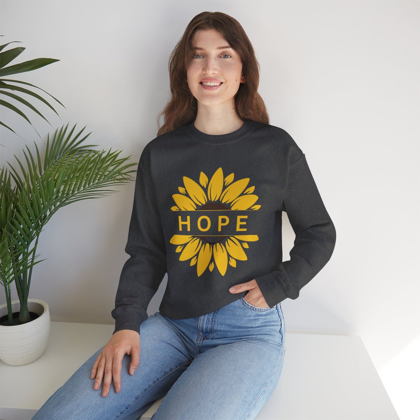 Hope in Sunflower Sweatshirt