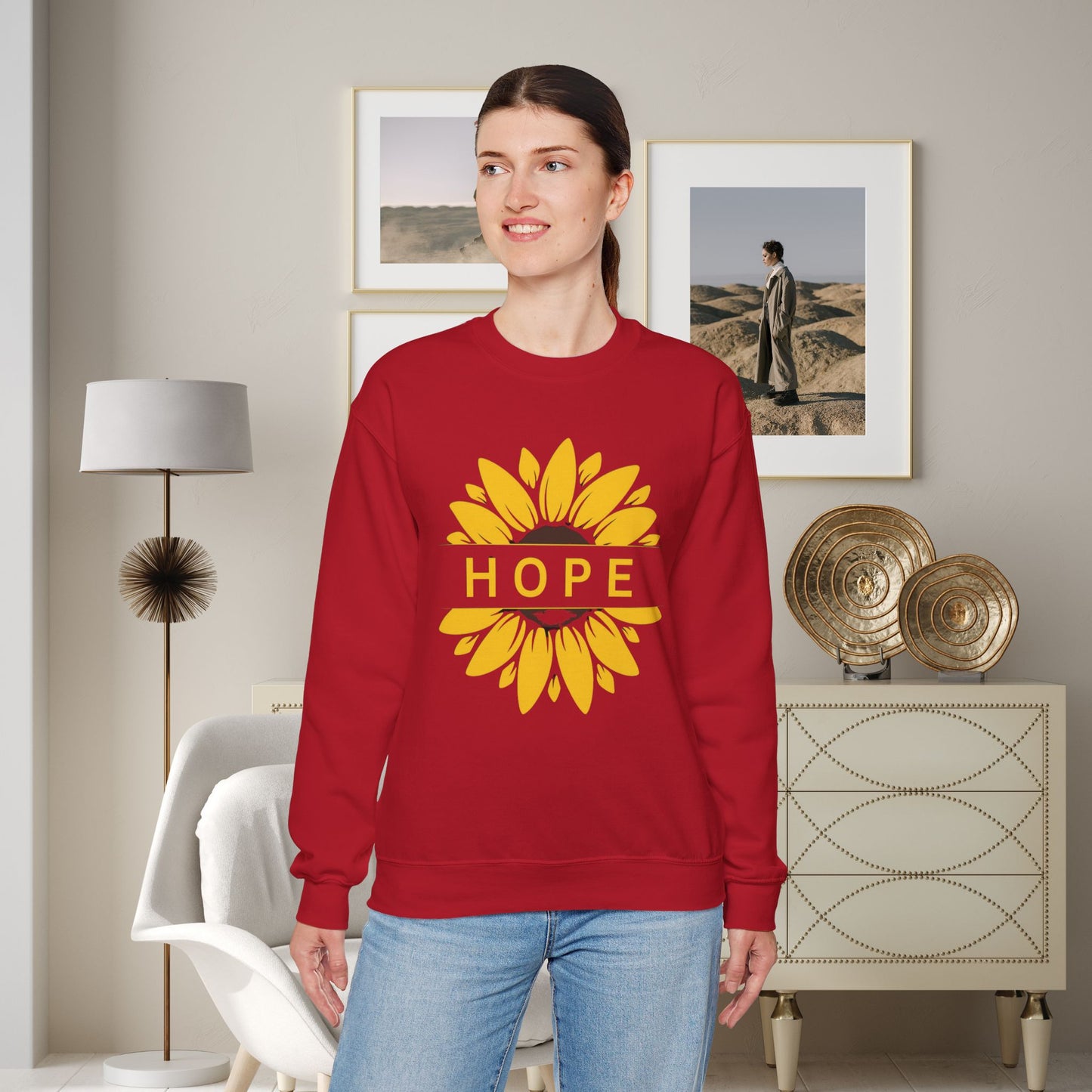 Hope in Sunflower Sweatshirt