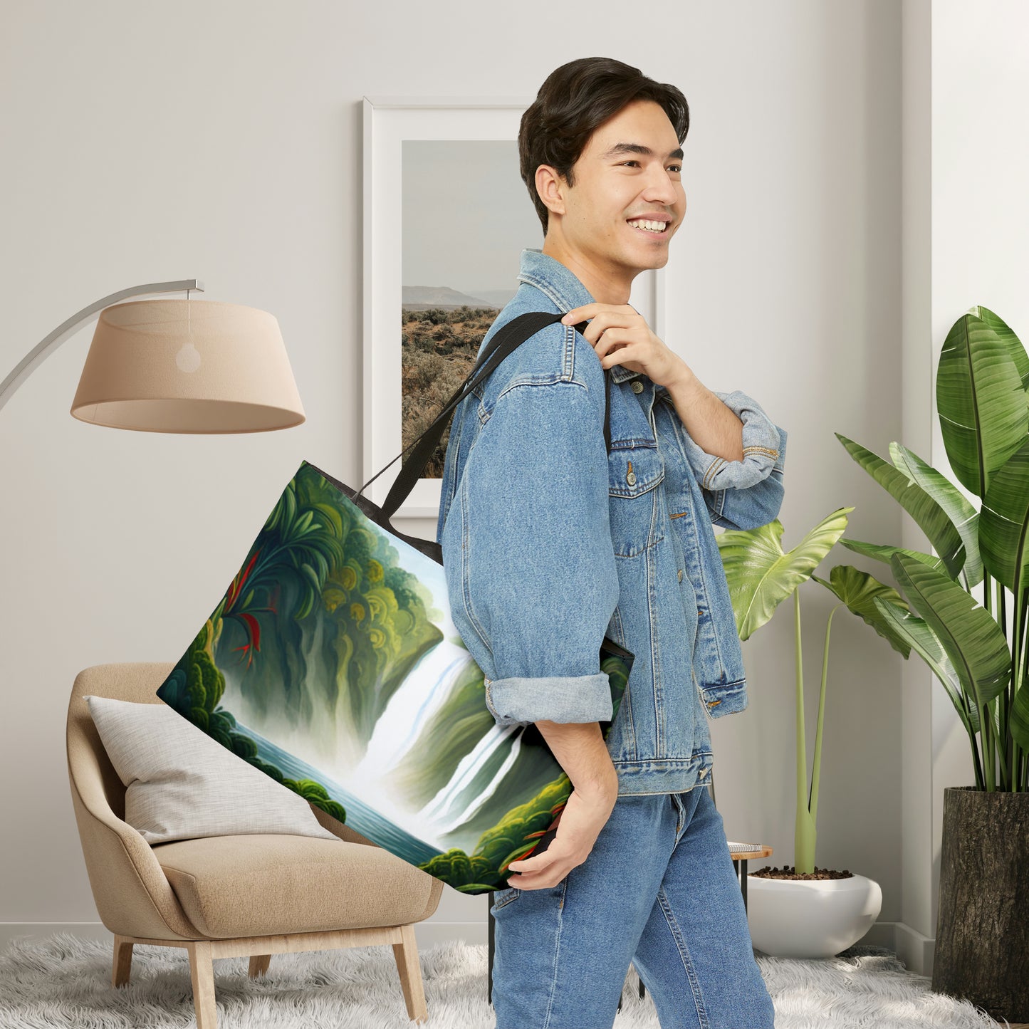 Waterfalls Scene Weekender Tote Bag