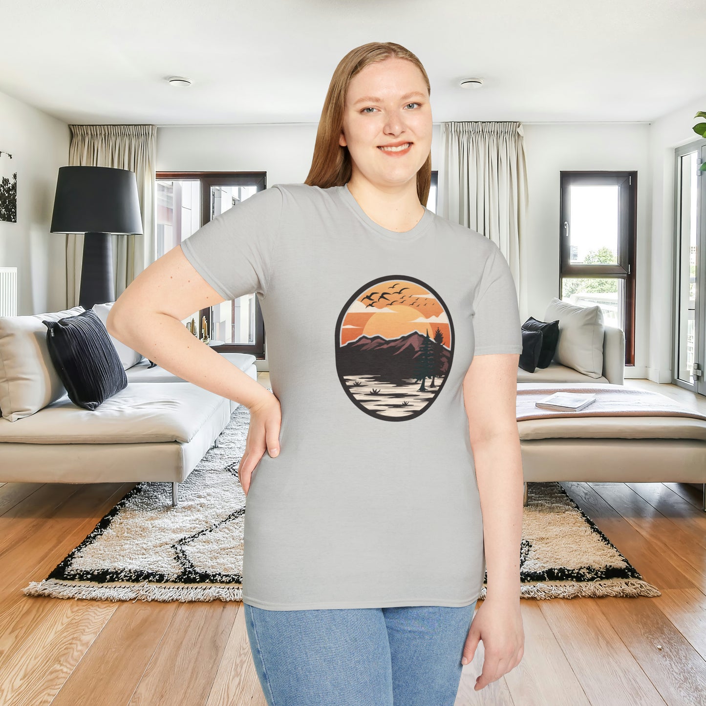 A shirt for all outdoor enthusiasts out there, a vibrantly designed Unisex Softstyle T-Shirt for you.