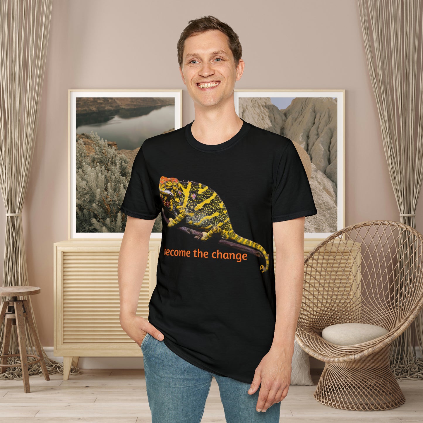 Want change? Get this “become the change” Unisex Softstyle T-Shirt to motivate yourself or others! Change can be very good indeed.