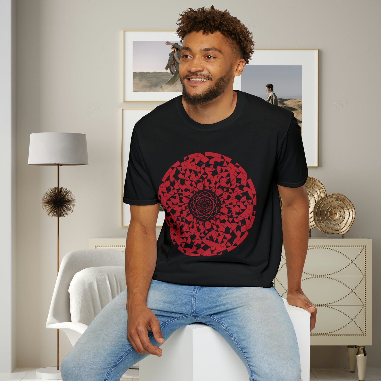 Abstract and beautiful design on this shirt for you. This is a Unisex Softstyle T-Shirt.