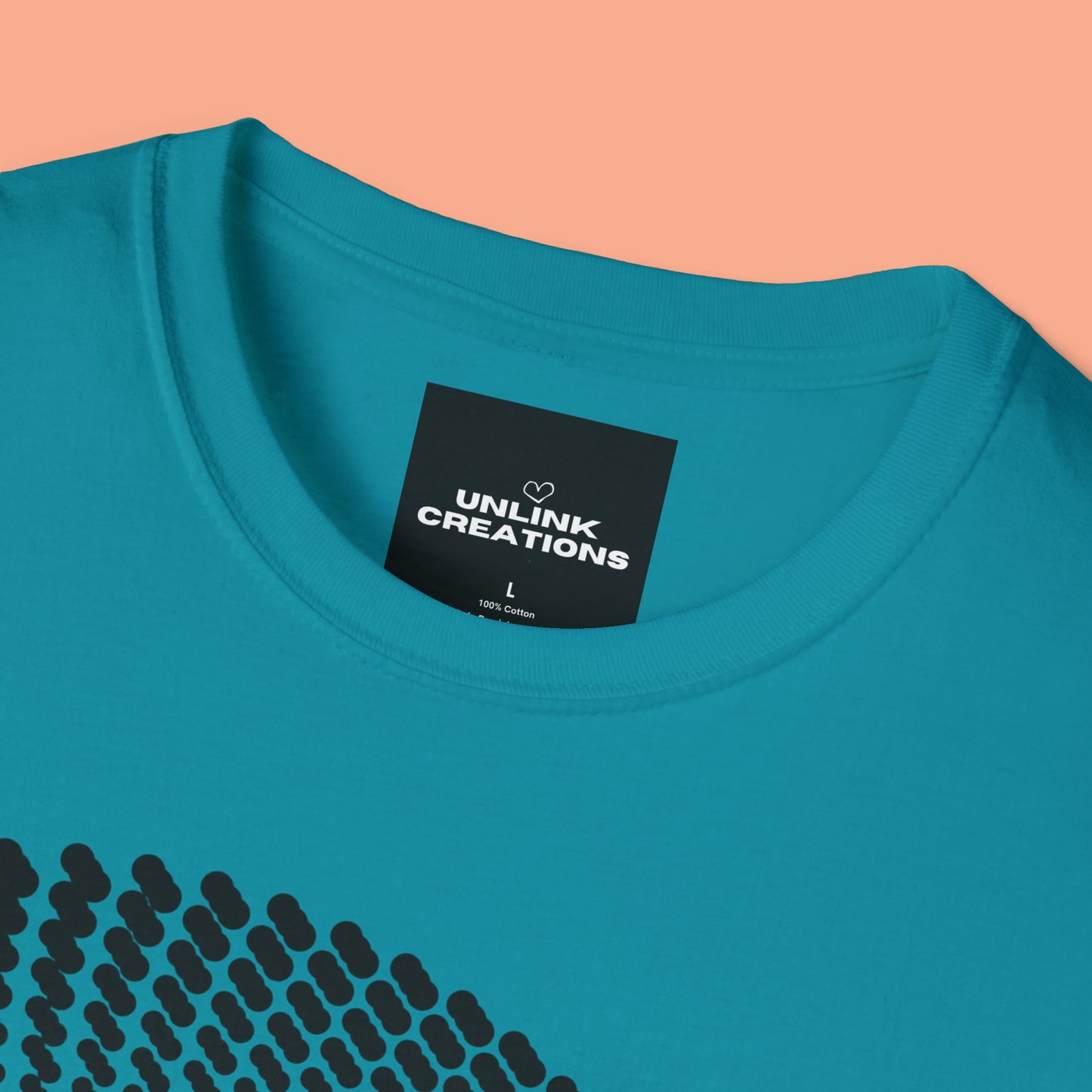 Black nautilus and shell inspired design to celebrate the beauty in nature on this Unisex Softstyle T-Shirt.