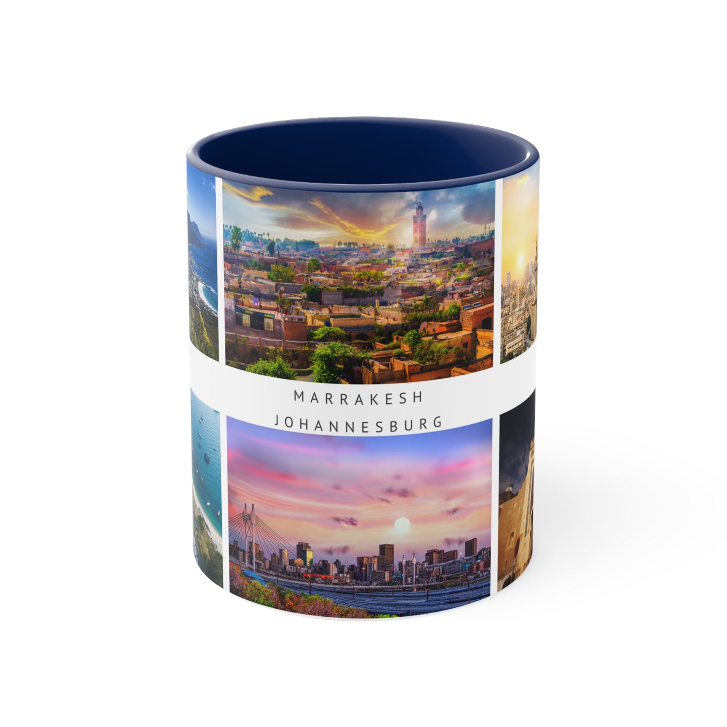 Africa! This Travel Accent Coffee Mug is a part of a Travel Series for you to choose from. 11oz. Great as a gift or get one to enjoy yourself.