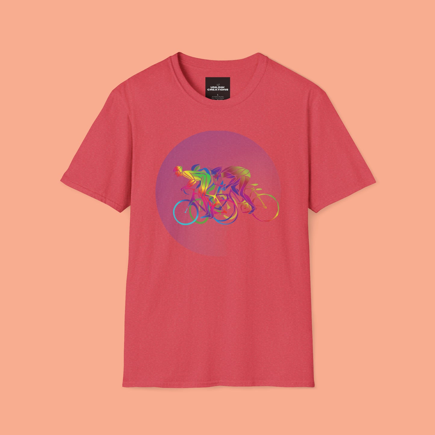 Fun and colorful biker inspired Unisex Softstyle T-Shirt.
