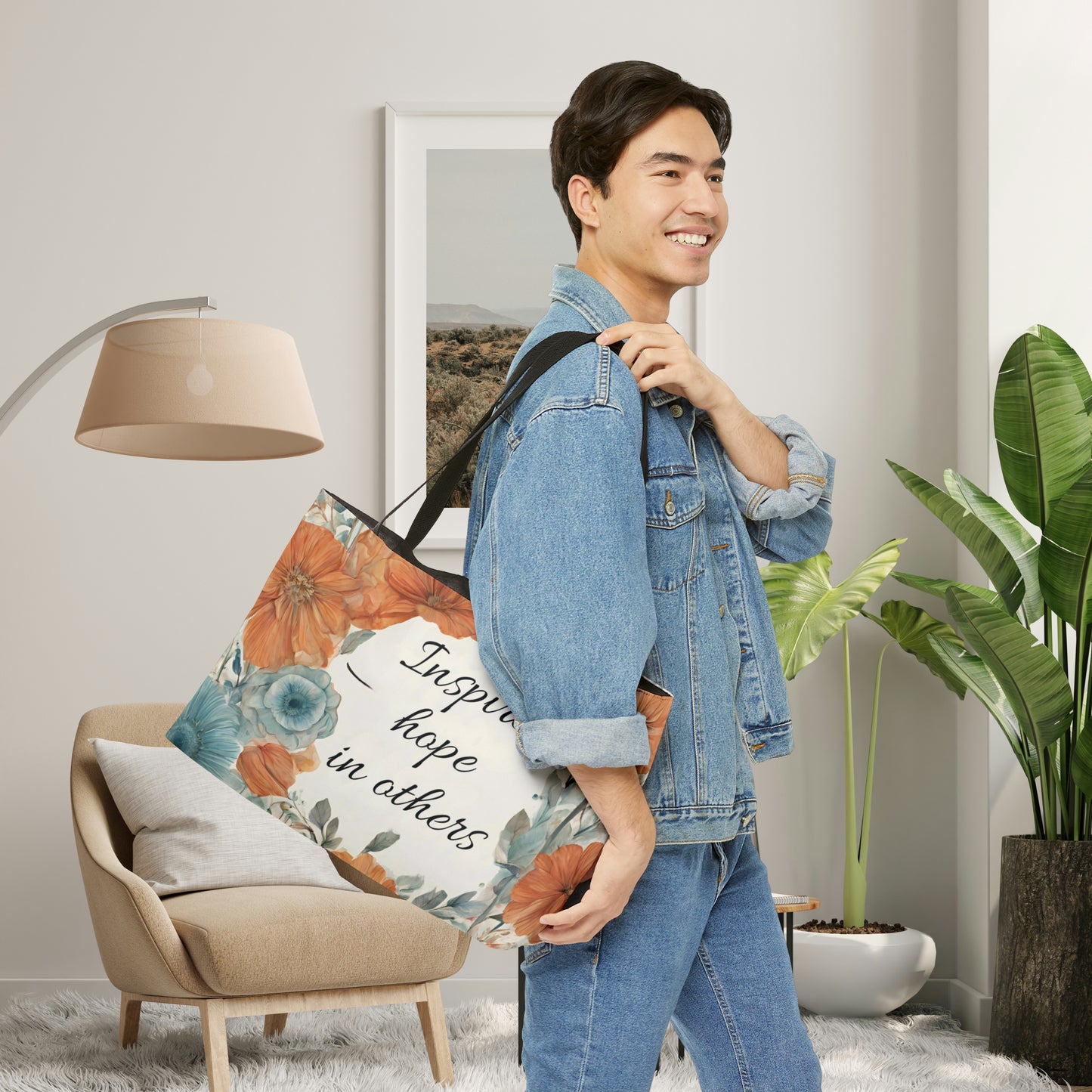 Floral Weekender Tote Bag - Inspire Hope in Others Design