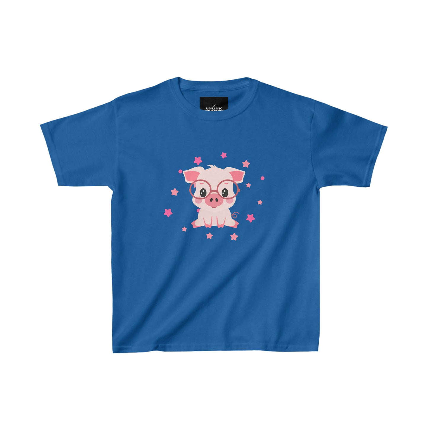 Cute little piggy make this Kids Heavy Cotton™ Tee a keeper!