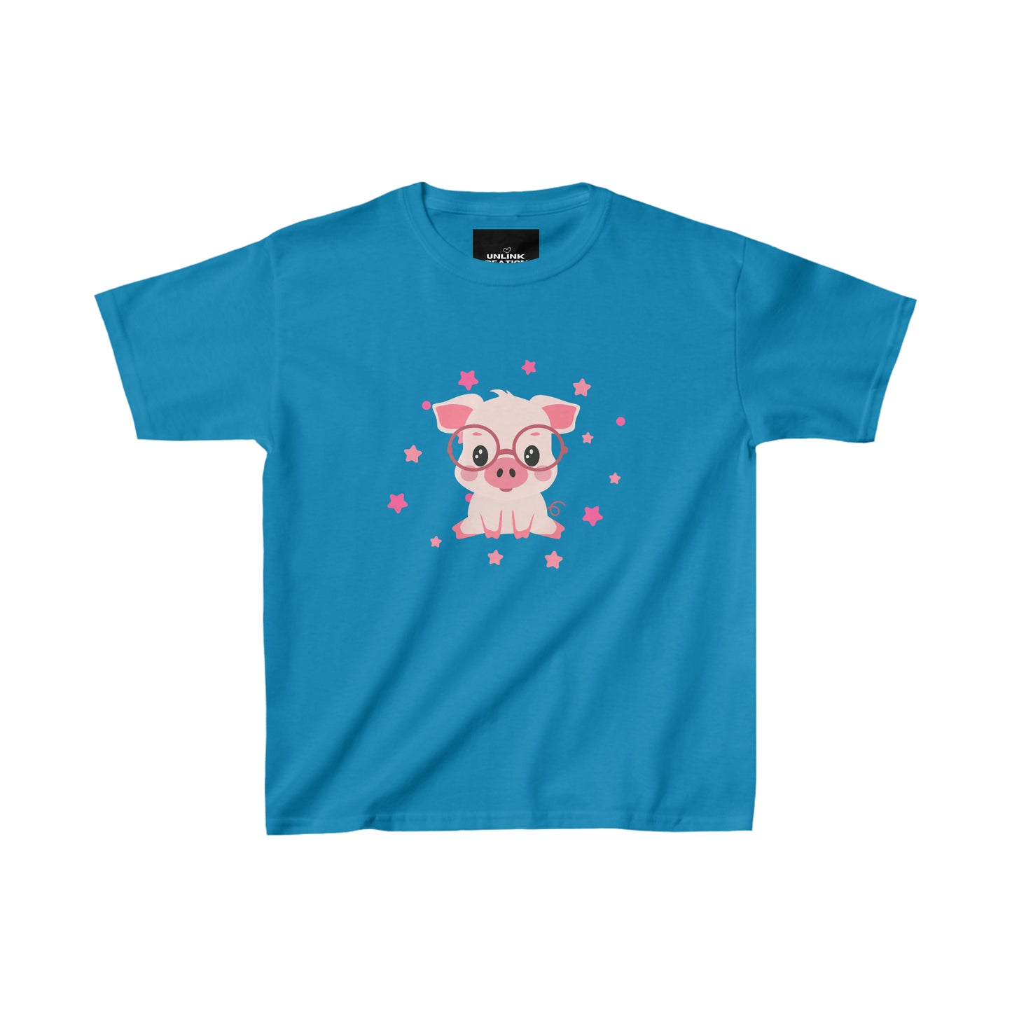 Cute little piggy make this Kids Heavy Cotton™ Tee a keeper!