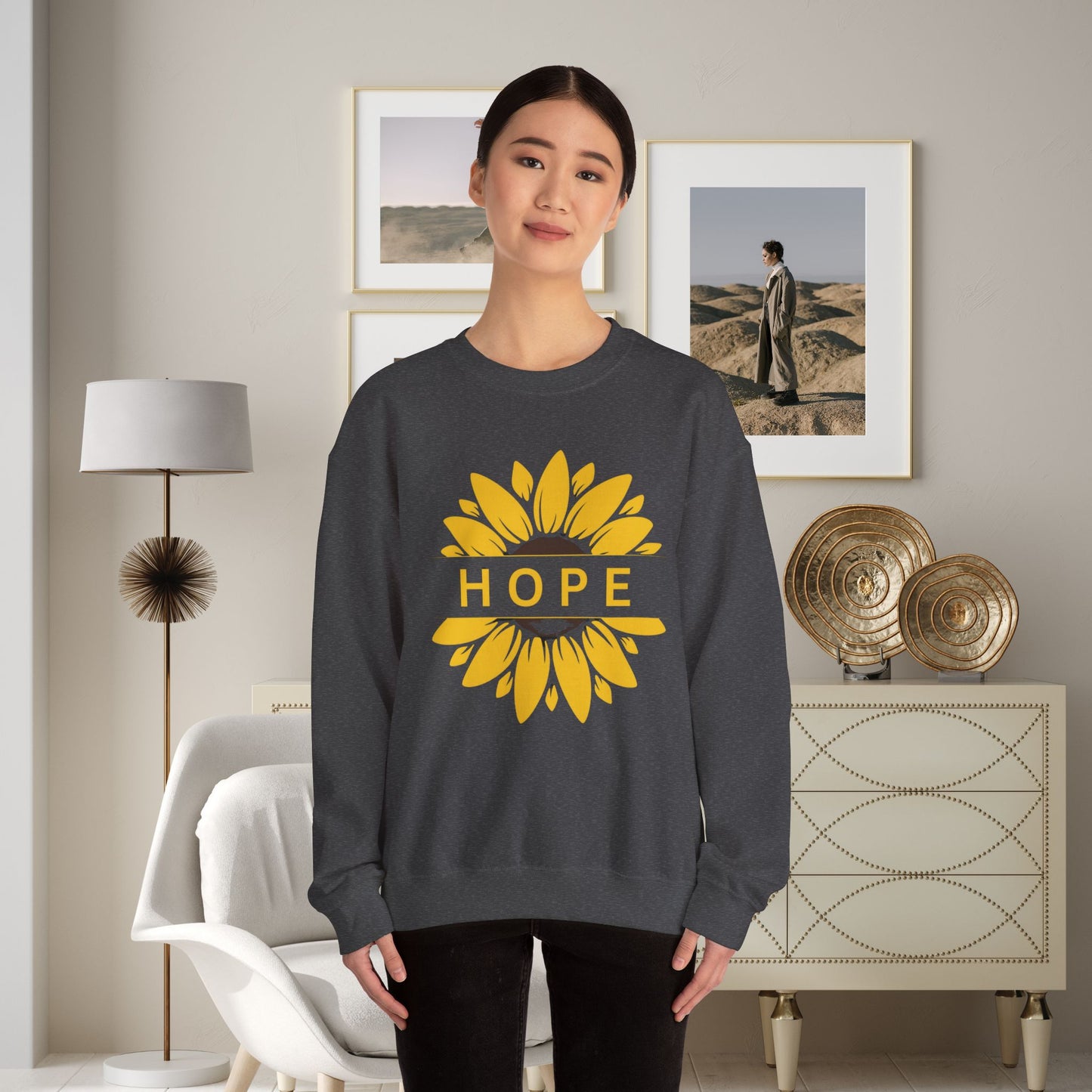 Hope in Sunflower Sweatshirt