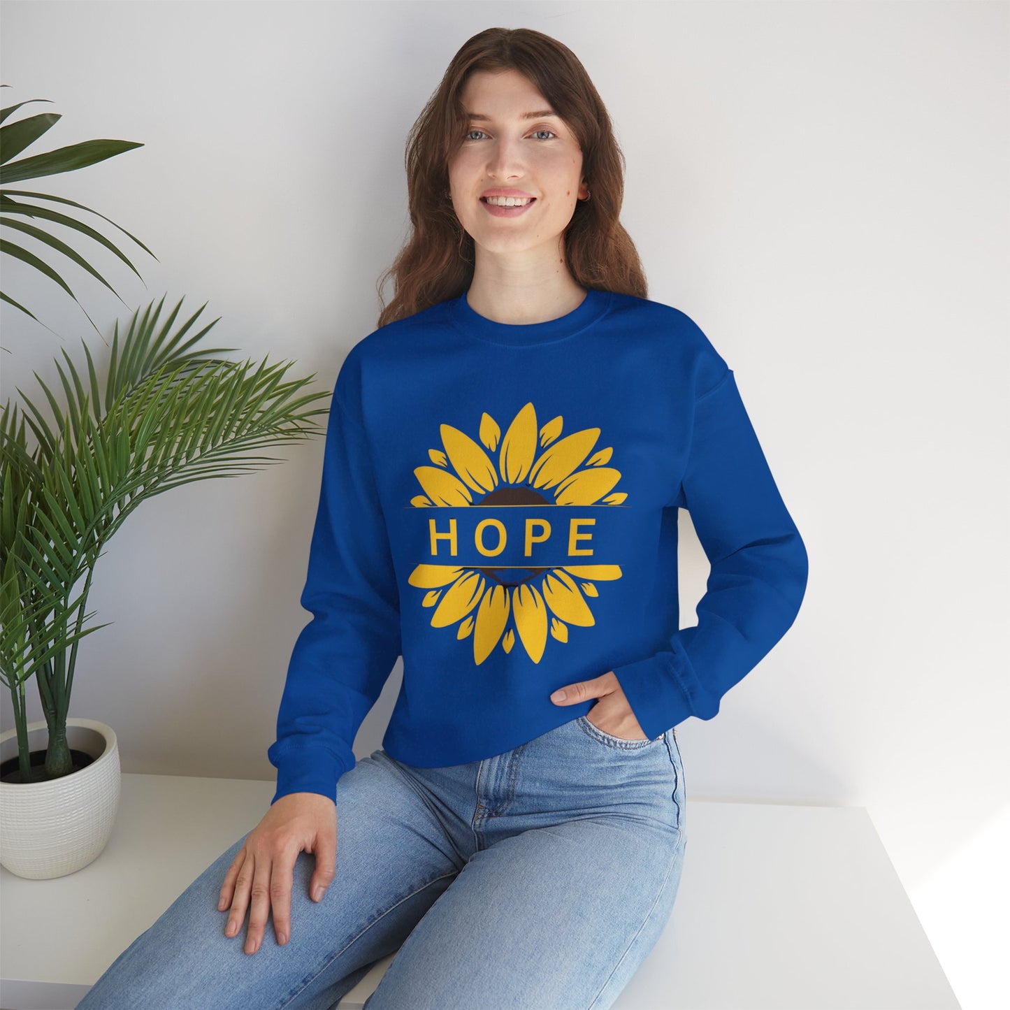 Hope in Sunflower Sweatshirt