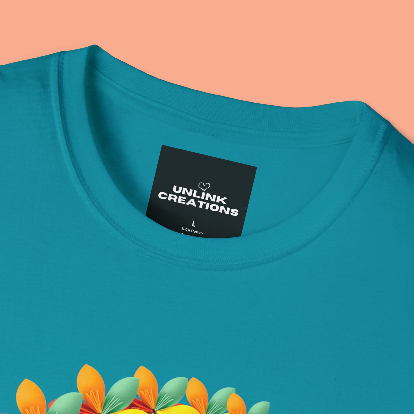 A beautiful origami style flowers in rainbow formation with “inspire hope” below it. We find hope in each other, that is part of our humanity. Be that inspiration, one person at a time. This is a Unisex Softstyle T-Shirt.