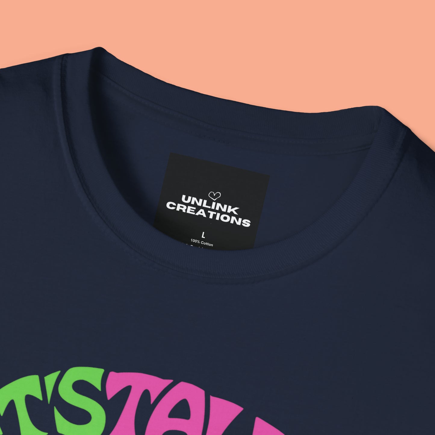 The CDC states "Mental health is important at every stage of life, from childhood and adolescence through adulthood.” I can’t agree more so “LET’S TALK ABOUT MENTAL HEALTH” is the message of this Unisex Softstyle T-Shirt design.