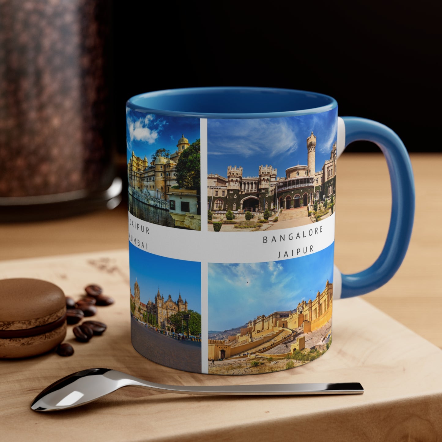India! This Travel Accent Coffee Mug is a part of a Travel Series for you to choose from. 11oz. Great as a gift or get one to enjoy yourself.