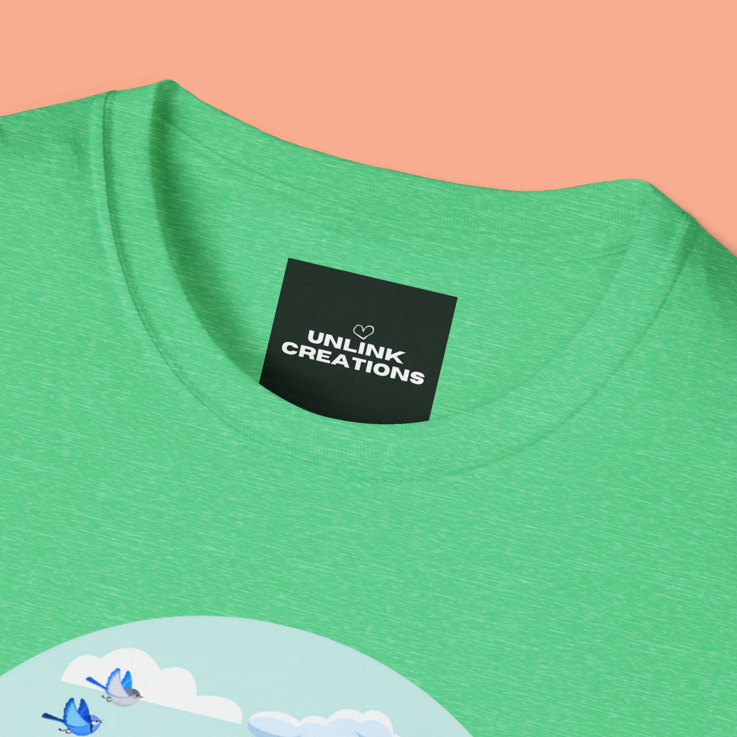 Biking together as a family can be so much fun as shown on this Unisex Softstyle T-Shirt design.
