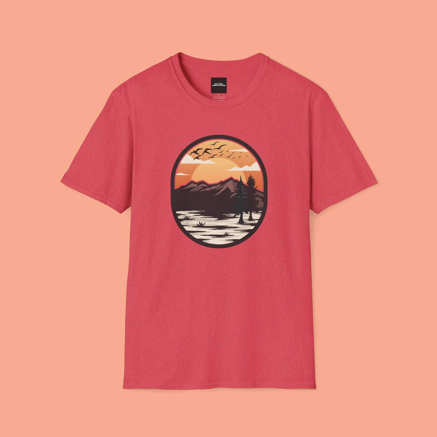 A shirt for all outdoor enthusiasts out there, a vibrantly designed Unisex Softstyle T-Shirt for you.