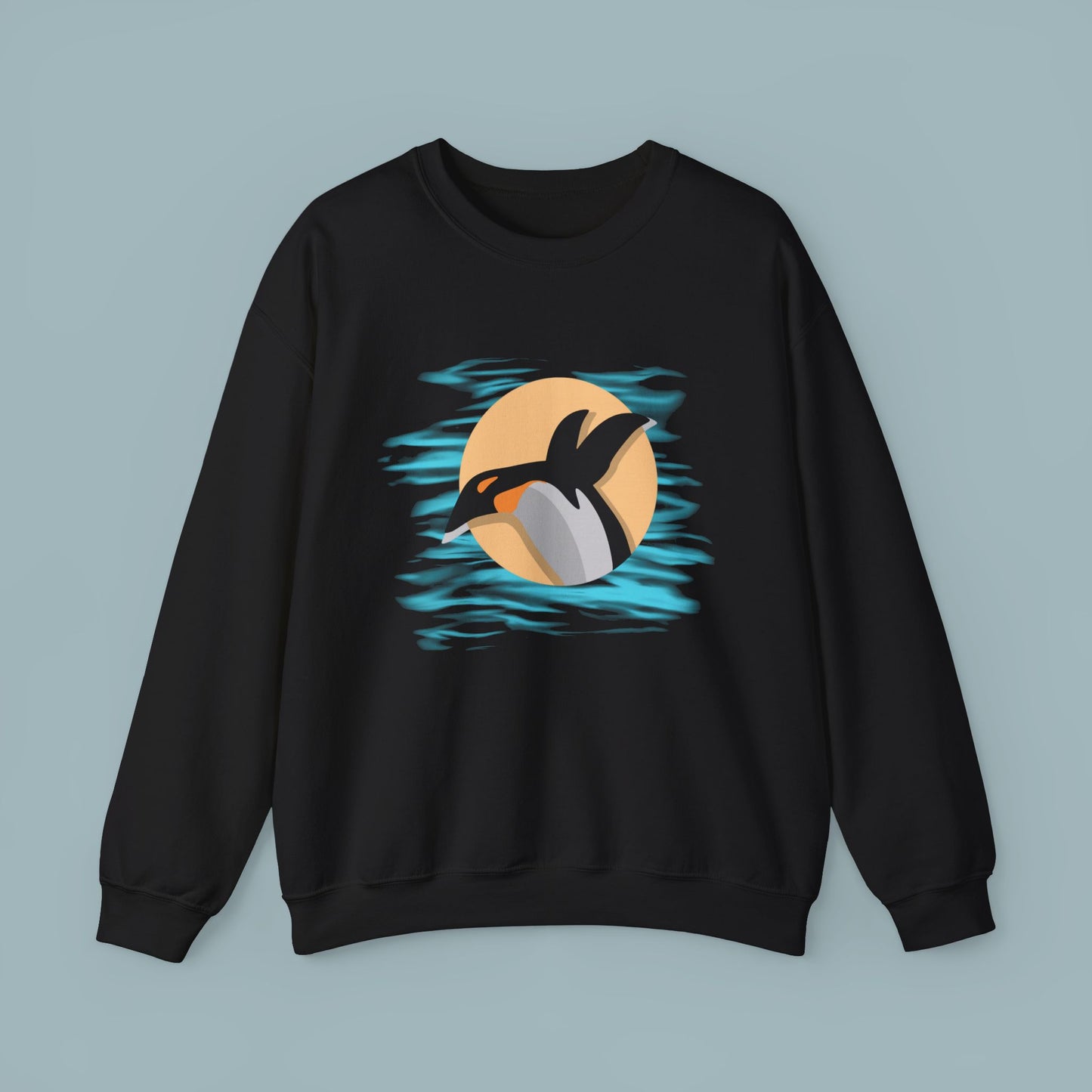Colorful Retro Penguin Sweatshirt