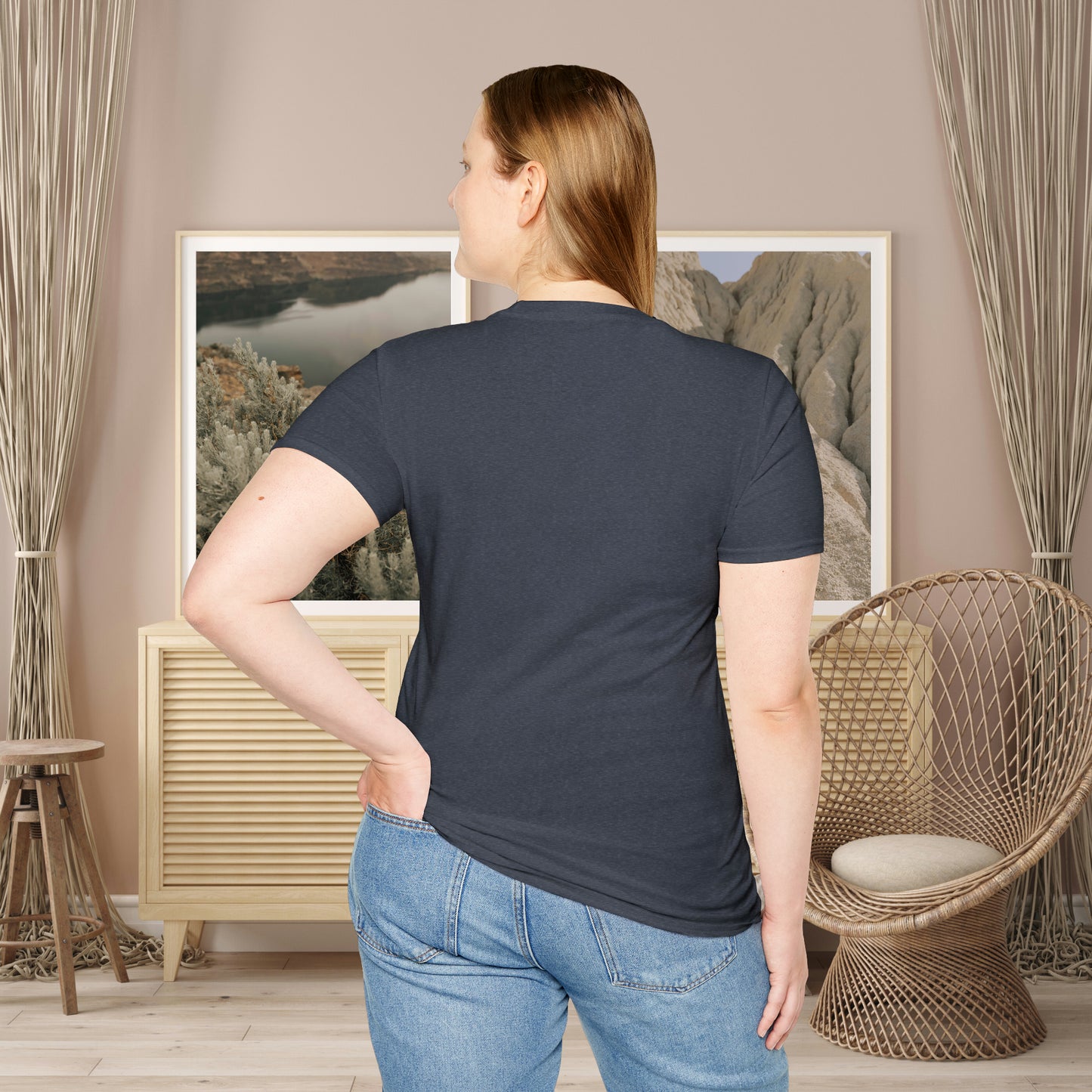 Beautiful “become the change" Unisex Softstyle T-Shirt butterfly design. Great as a gift or get one for yourself.