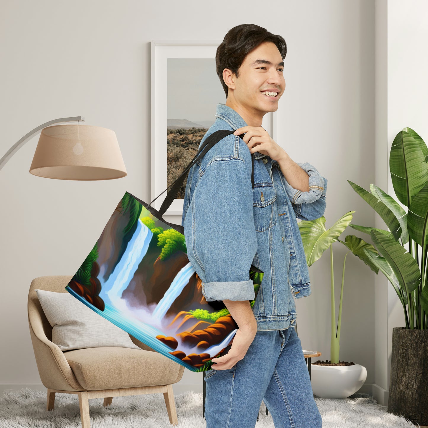 Waterfalls Scene Weekender Tote Bag