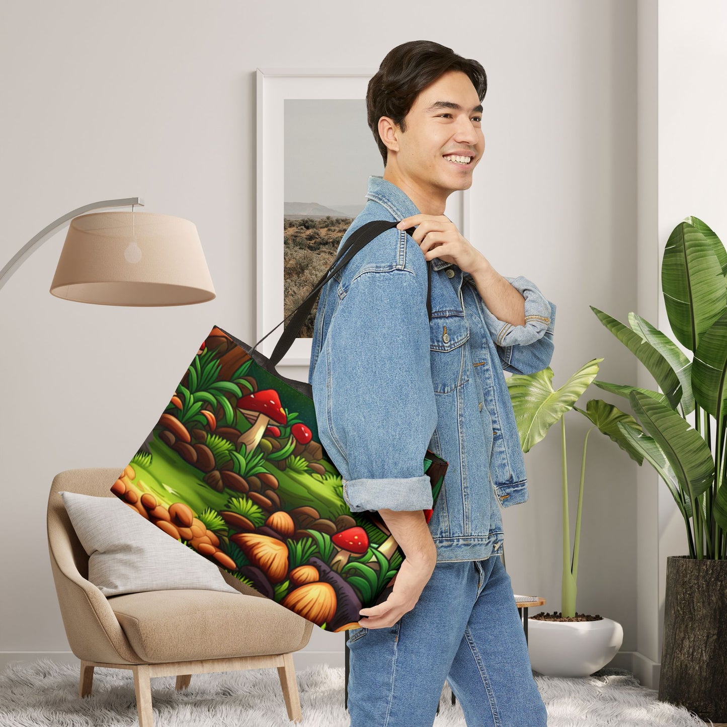 Forest Mushroom Weekender Tote Bag