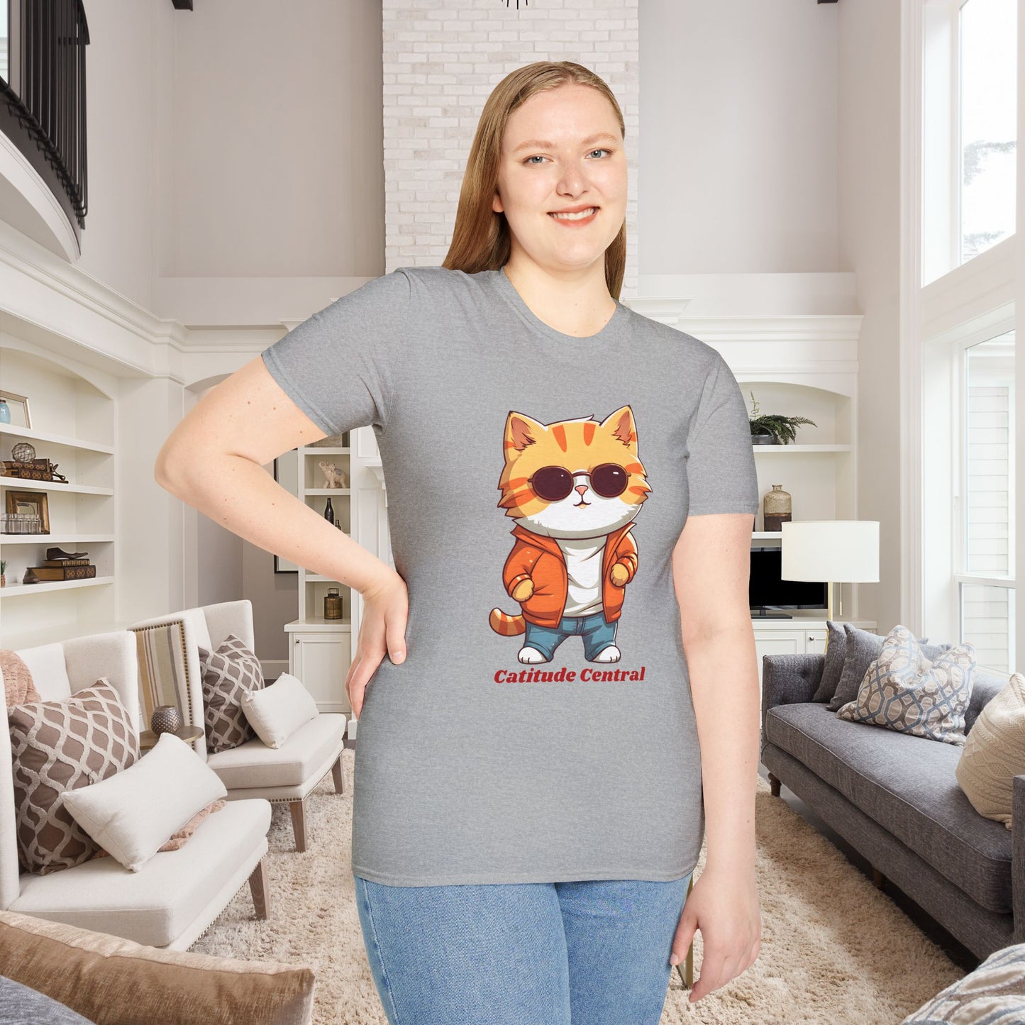 Cat Catitude Central Unisex T-Shirt