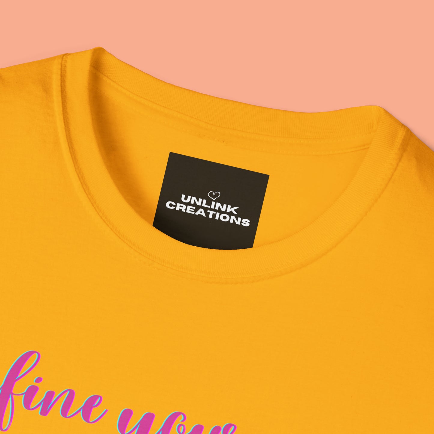 Motivational message to “define your own worth” instead of letting others do it for you on this Unisex Softstyle T-Shirt.