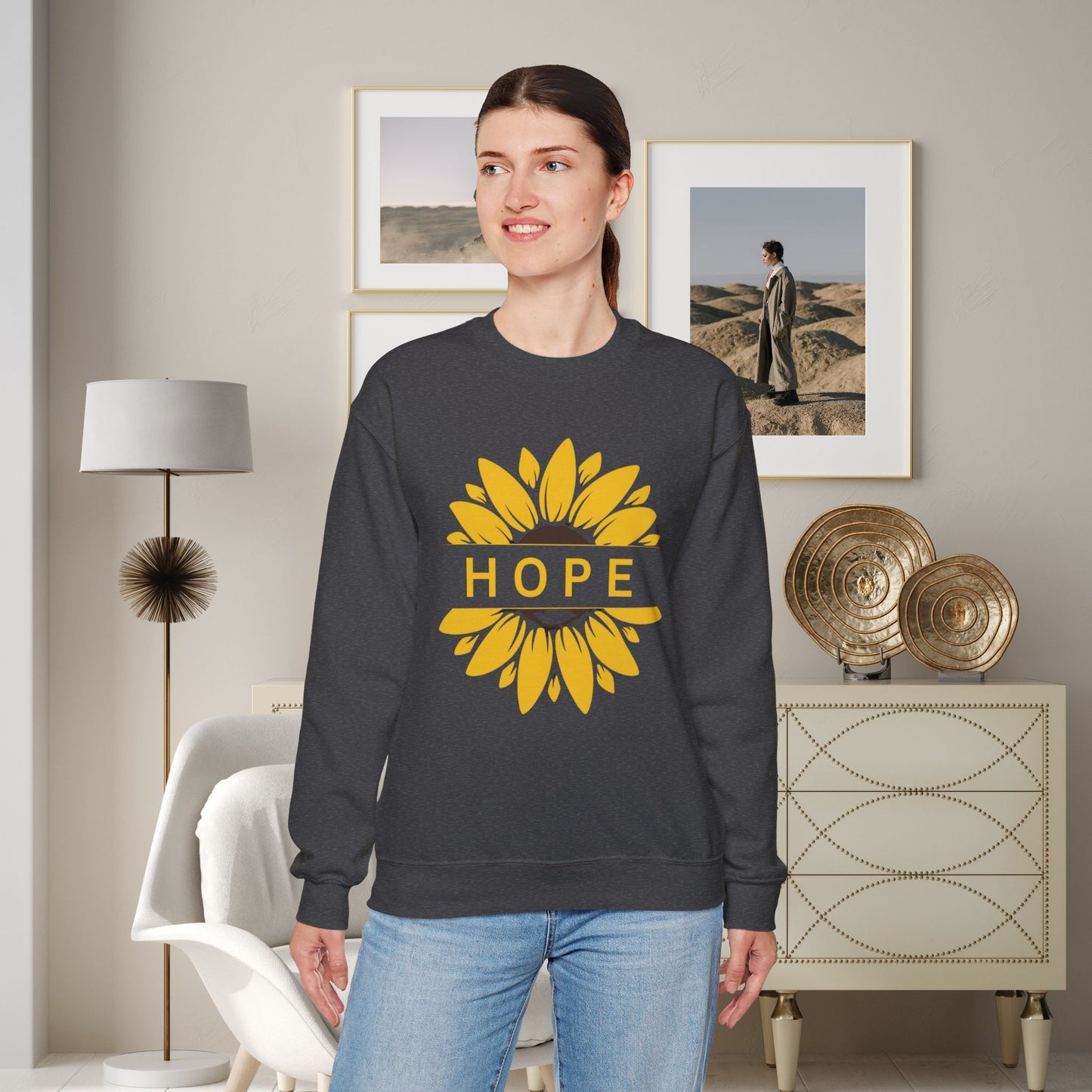 Hope in Sunflower Sweatshirt