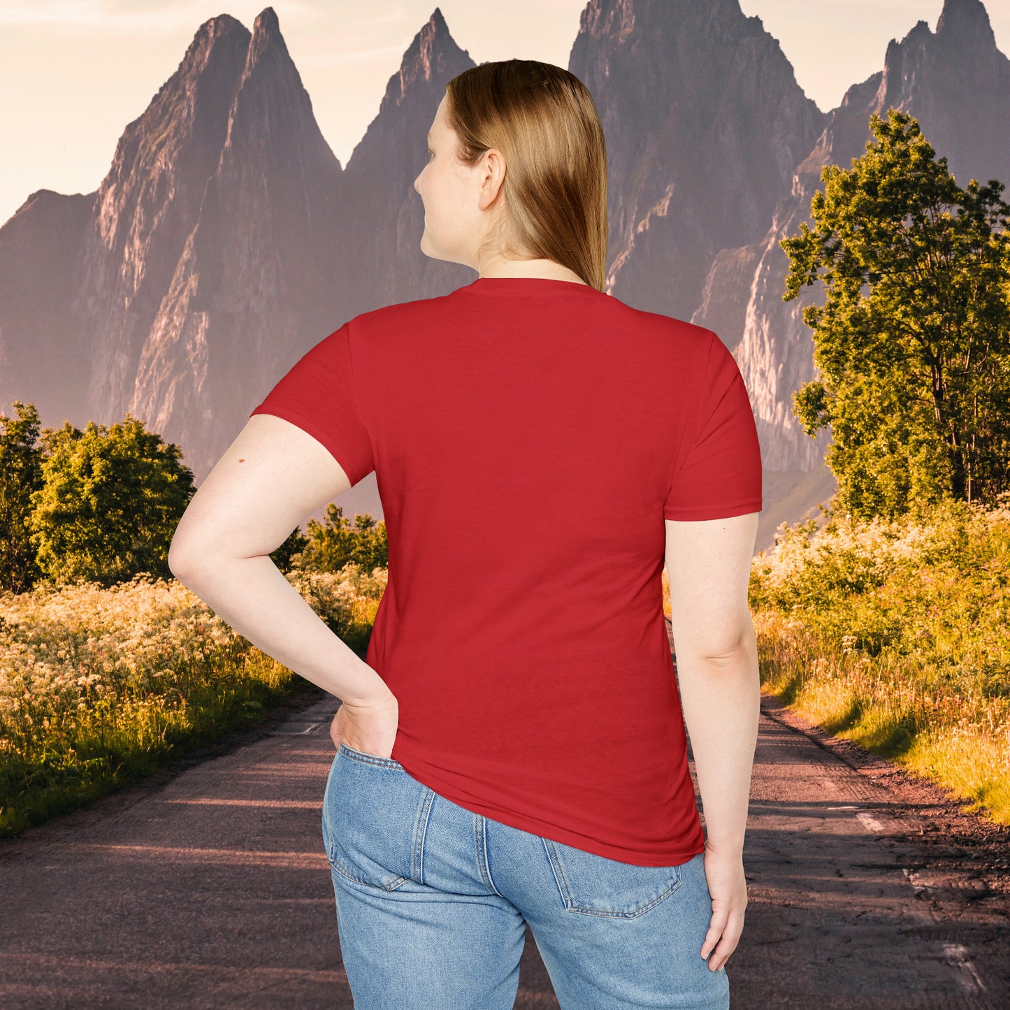 Beautiful butterfly “become the change” Unisex Softstyle T-Shirt design. A great and timeless message on a shirt.