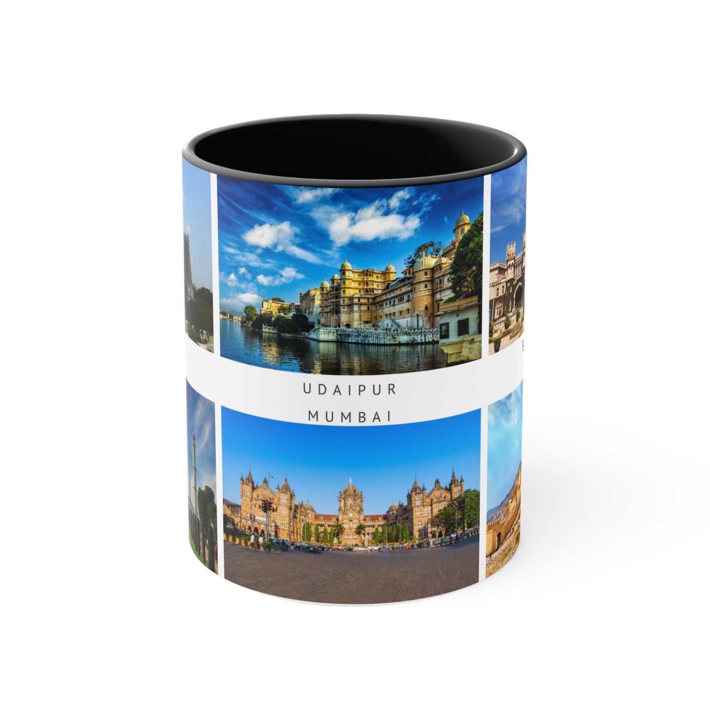 India! This Travel Accent Coffee Mug is a part of a Travel Series for you to choose from. 11oz. Great as a gift or get one to enjoy yourself.