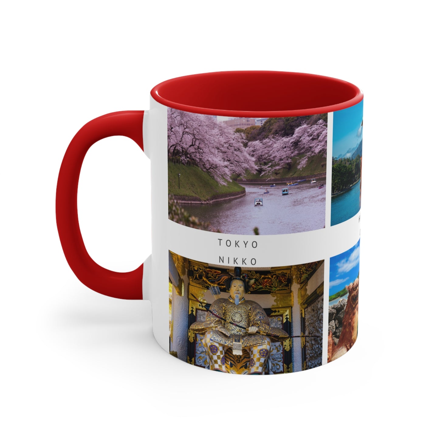 Japan! This Travel Accent Coffee Mug is a part of a Travel Series for you to choose from. 11oz. Great as a gift or get one to enjoy yourself.