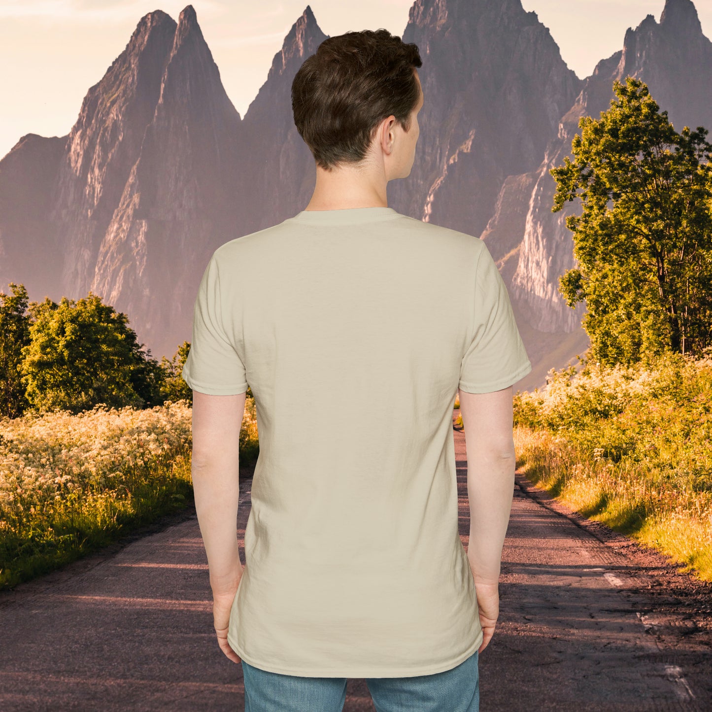 Abstract pattern design waiting for you to enjoy on this is a Unisex Softstyle T-Shirt.