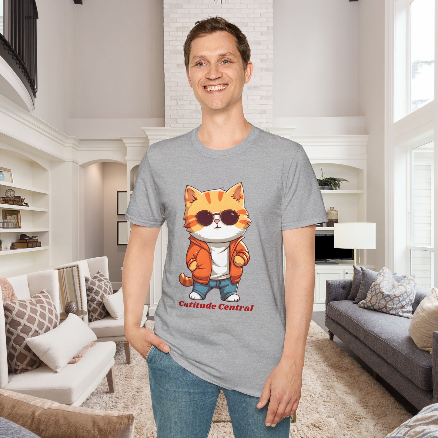 Cat Catitude Central Unisex T-Shirt