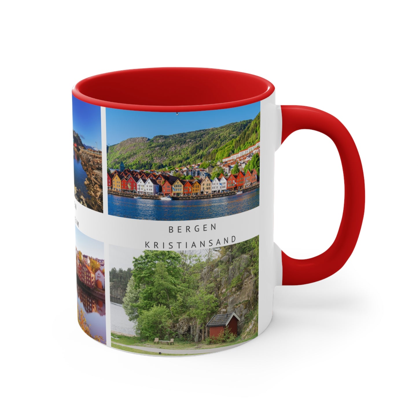 Norway! This Travel Accent Coffee Mug is a part of a Travel Series for you to choose from. 11oz. Great as a gift or get one to enjoy yourself.