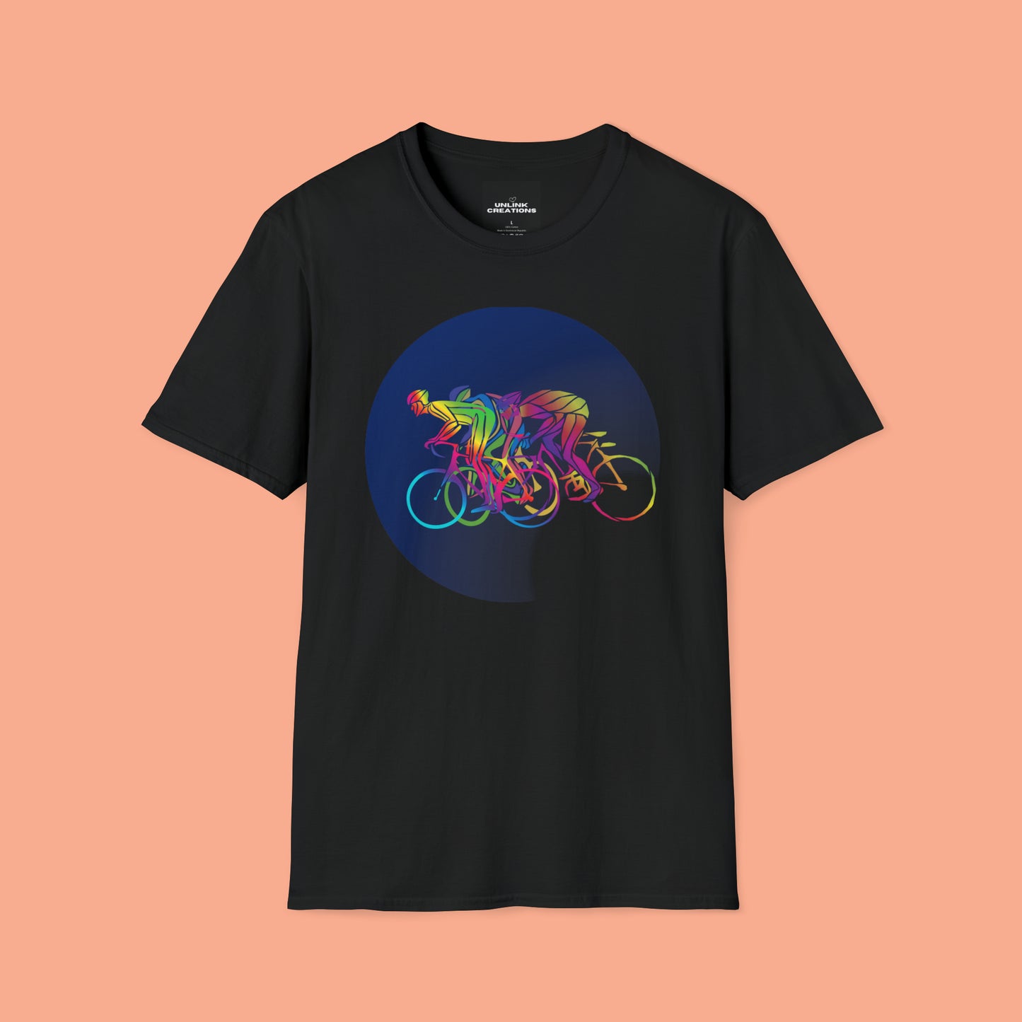 Fun and colorful biker inspired Unisex Softstyle T-Shirt.