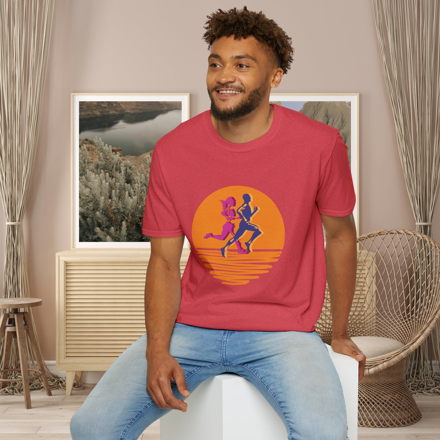 This vibrantly designed shirt for all those who love to run! This is a Unisex Softstyle T-Shirt.