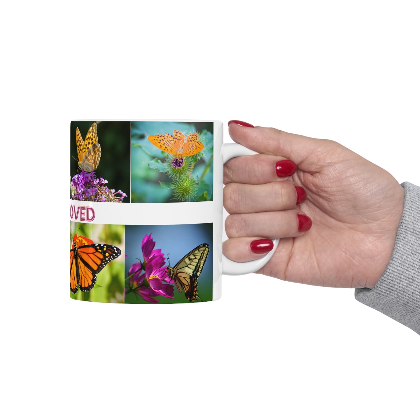 “YOU ARE LOVED” is surrounded by beautiful butterflies. Perfect for that someone special in your life, a friend, family member, colleague or perhaps you want one to keep. There is enough love for everyone!