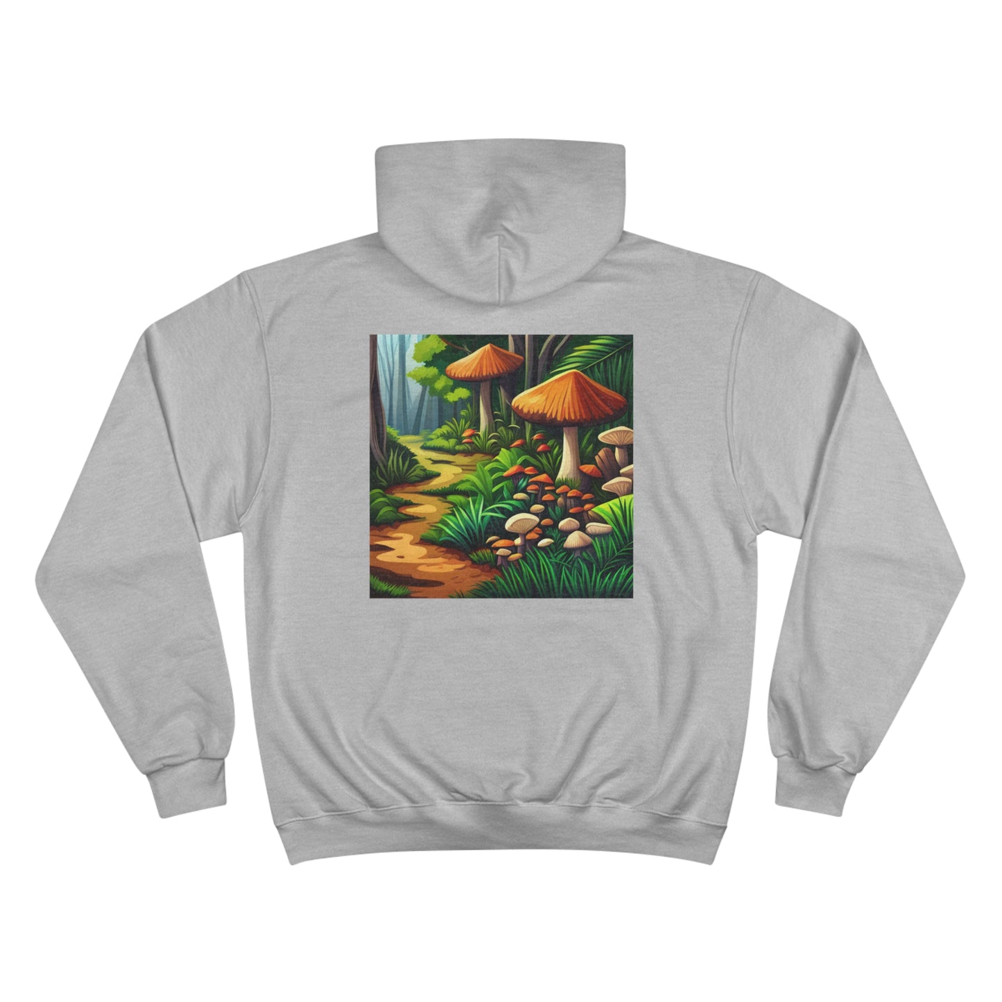 Nature Lover Champion Hoodie - Front and Back Camping Design