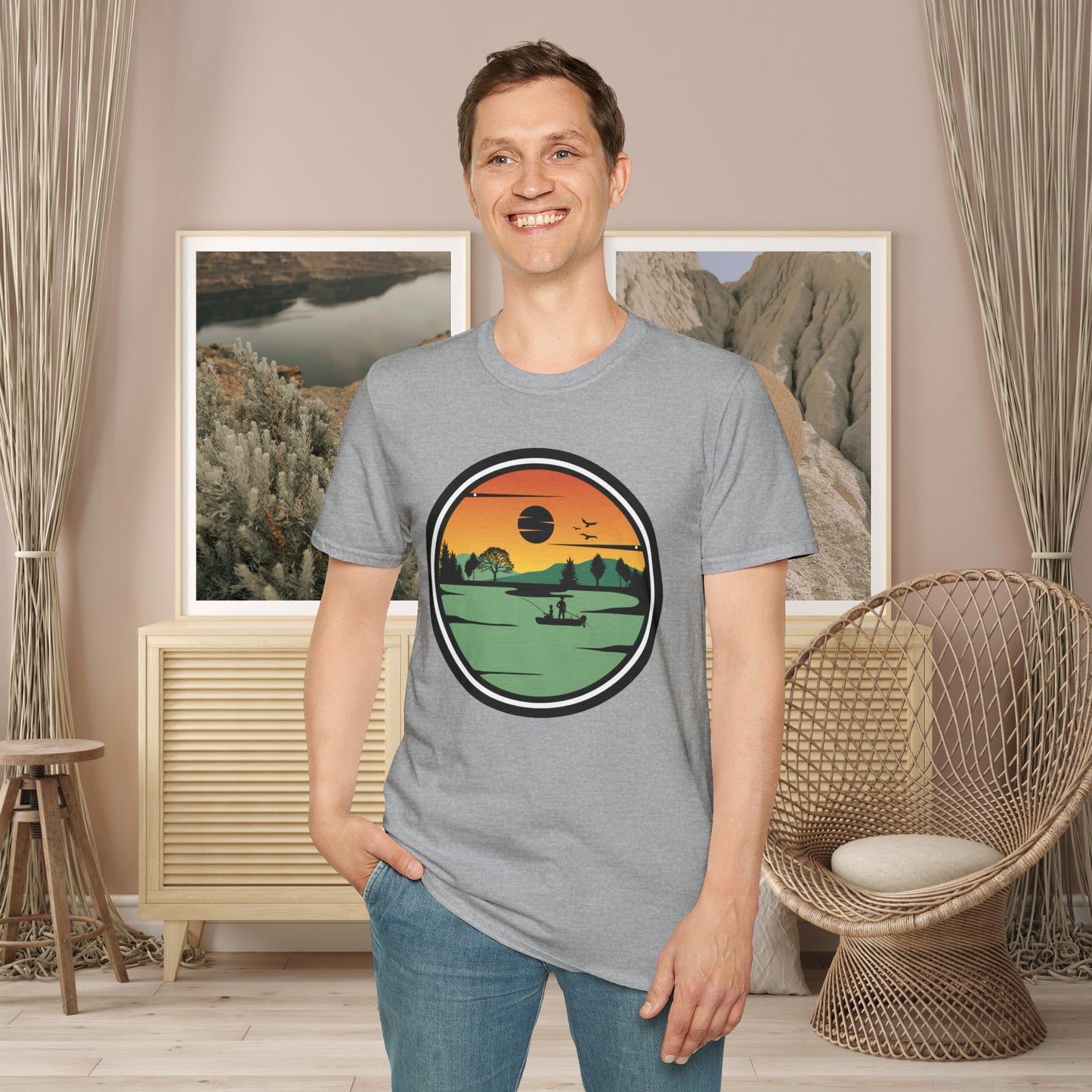 Spend time in the great outdoors! Be rejuvenated and amazed at the beauty of nature. This is a Unisex Softstyle T-Shirt.