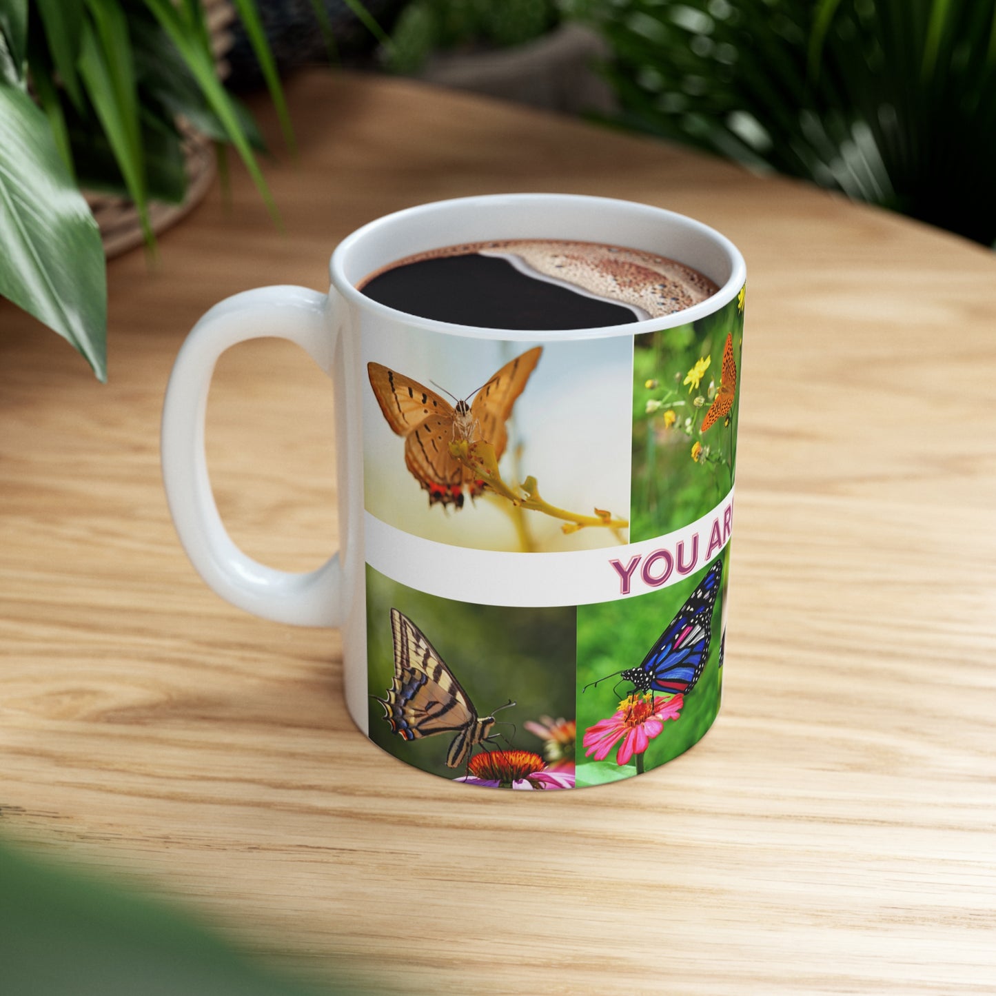 “YOU ARE LOVED” is surrounded by beautiful butterflies. Perfect for that someone special in your life, a friend, family member, colleague or perhaps you want one to keep. There is enough love for everyone!