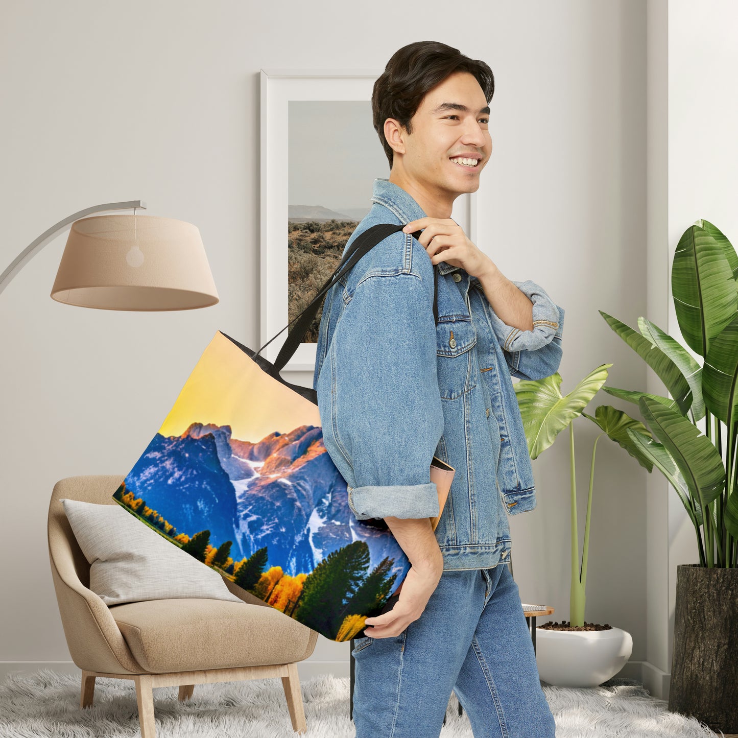 Take the Grand Tetons with you on this beautiful Weekender Tote Bag.