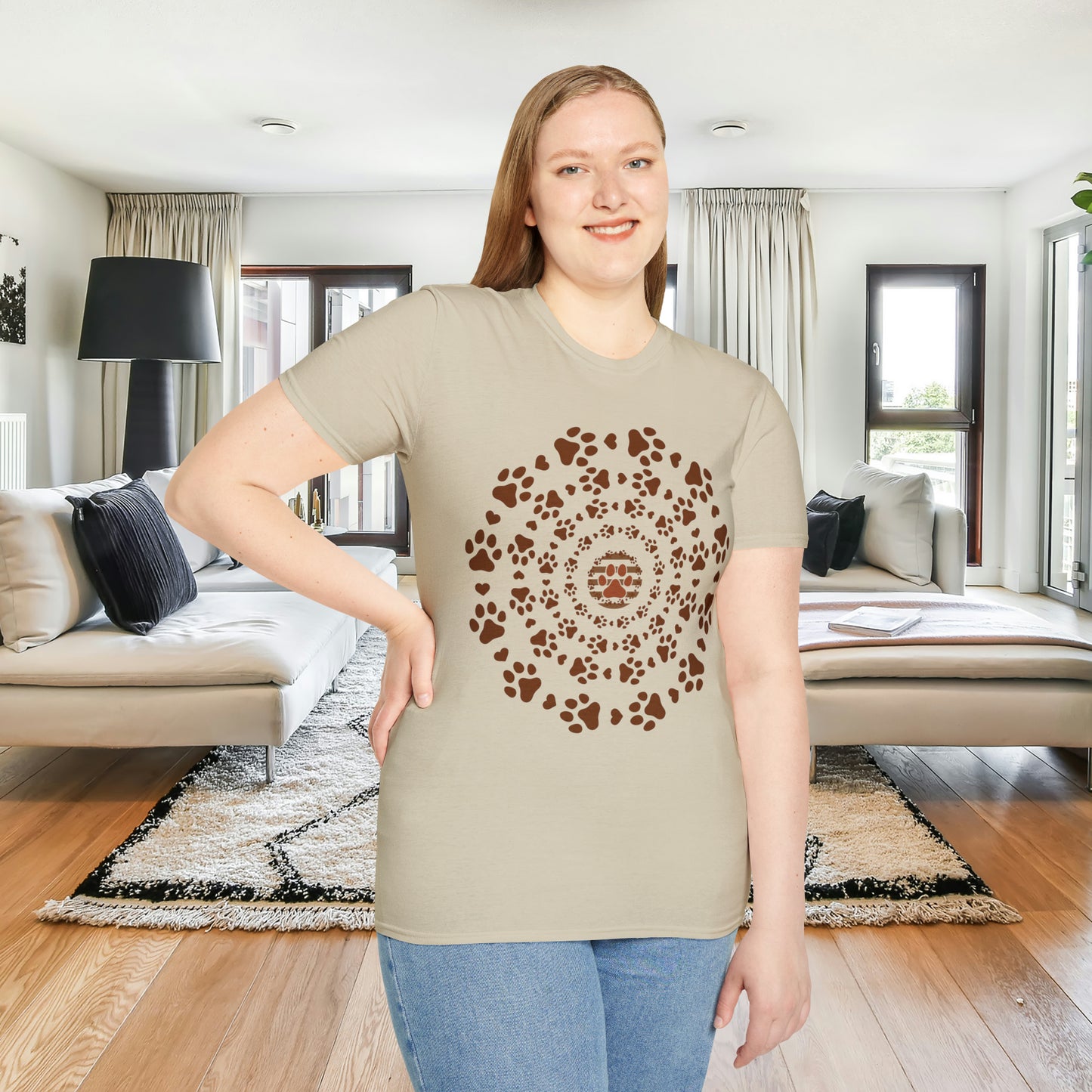 A Pawsome shirt indeed! Unisex Softstyle T-Shirt for all the cat and dog lovers out there.