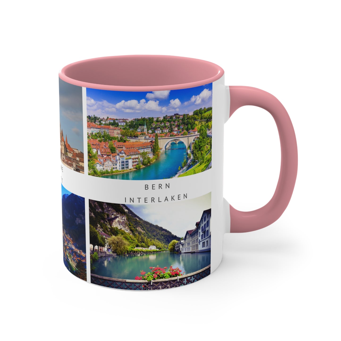 Switzerland! This Travel Accent Coffee Mug is a part of a Travel Series for you to choose from. 11oz. Great as a gift or get one to enjoy yourself.