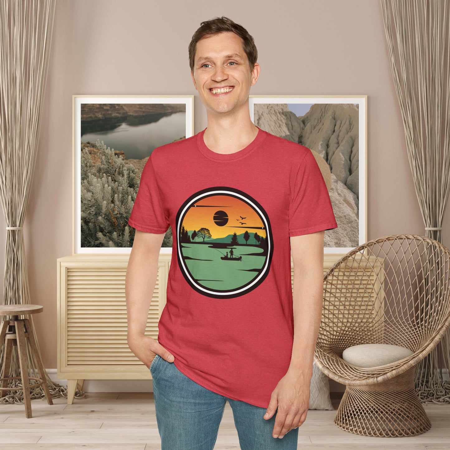 Spend time in the great outdoors! Be rejuvenated and amazed at the beauty of nature. This is a Unisex Softstyle T-Shirt.