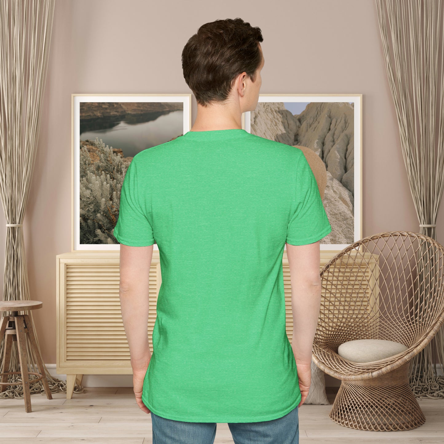 Motivational message to “define your own worth” instead of letting others do it for you on this Unisex Softstyle T-Shirt.