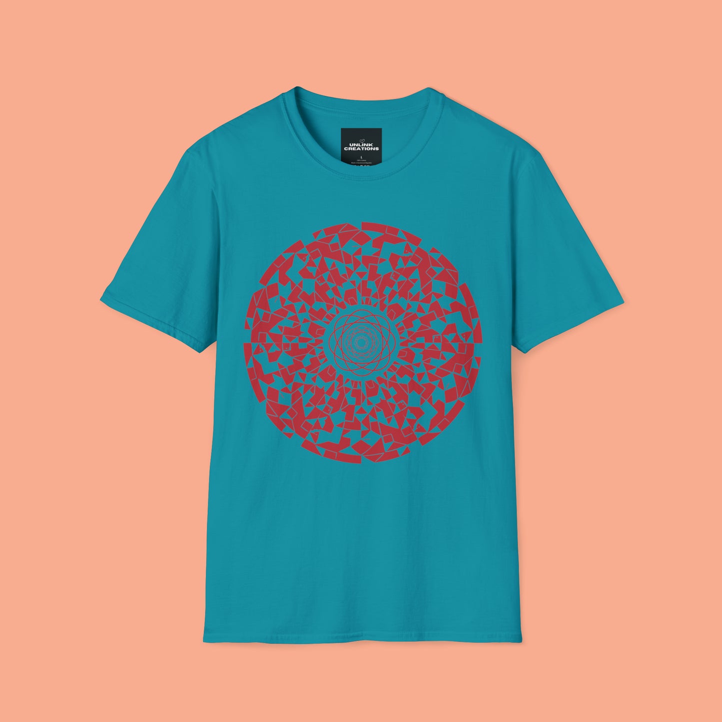 Abstract and beautiful design on this shirt for you. This is a Unisex Softstyle T-Shirt.