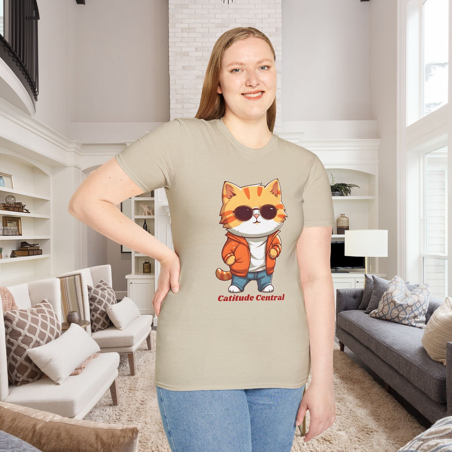 Cat Catitude Central Unisex T-Shirt