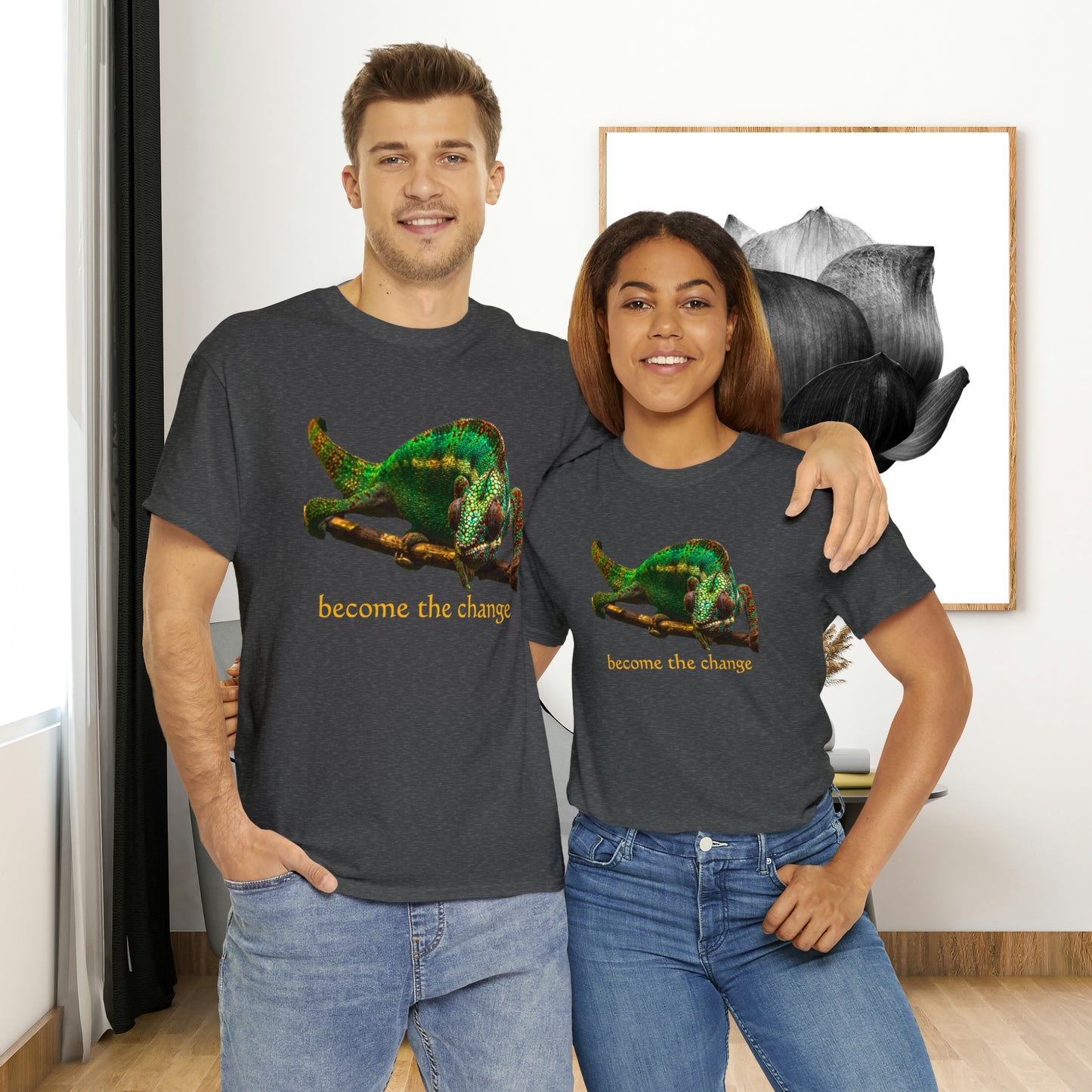 Want change? Don’t wait! “become the change" Unisex Heavy Cotton Tee makes for a great gift or get one to enjoy yourself. Change can be very good indeed!